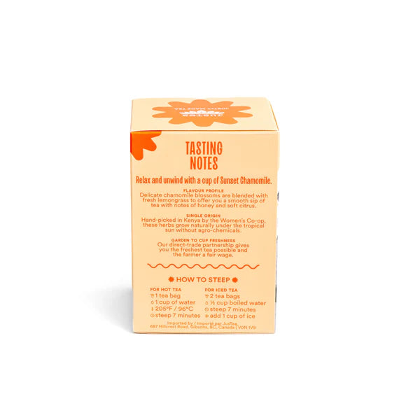 Sunset Chamomile Tea Bag Box