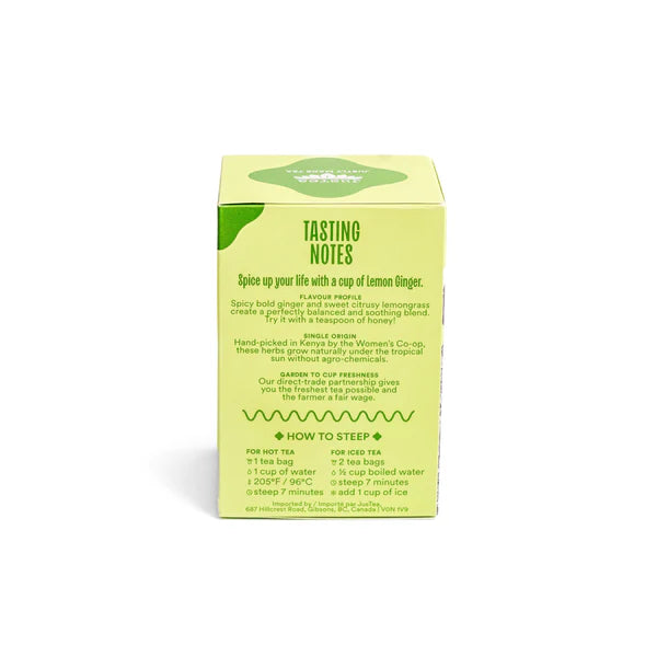 Lemon Ginger Tea Bag Box
