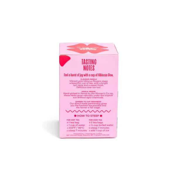 Hibiscus Glow Tea Bag Box