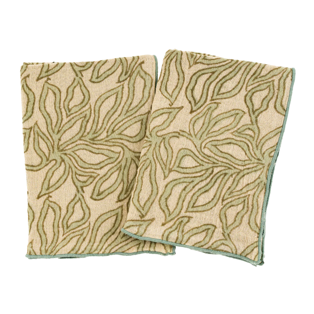 Nori Block Print Tea Towels (Set of 2)