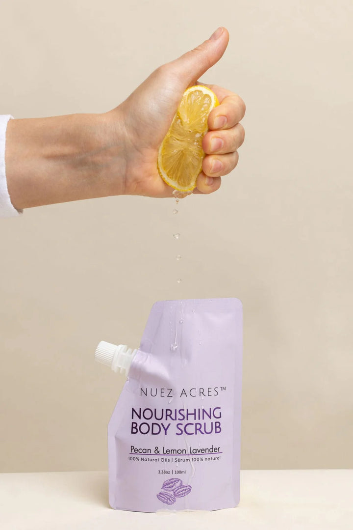 Face & Body Scrub | Pecan + Lemon + Lavender