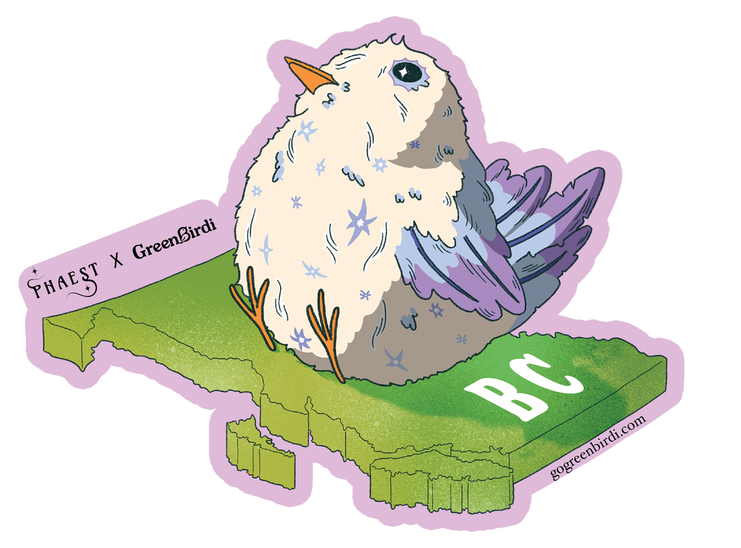 Canadian Province Birdi Stickers
