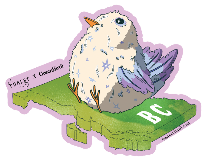 Canadian Province Birdi Stickers
