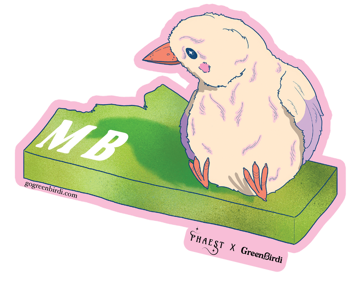 Canadian Province Birdi Stickers