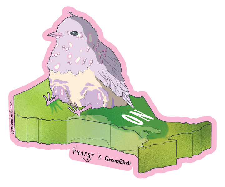 Canadian Province Birdi Stickers