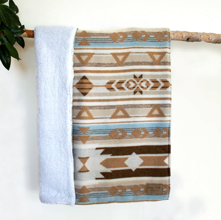 Sand Sherpa Baby Blanket