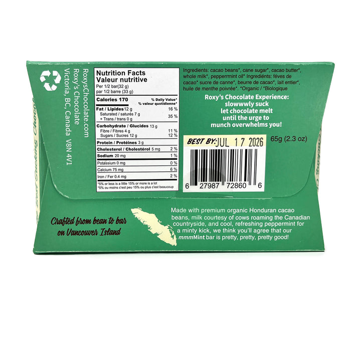 mmmMint | 48% milk chocolate + peppermint