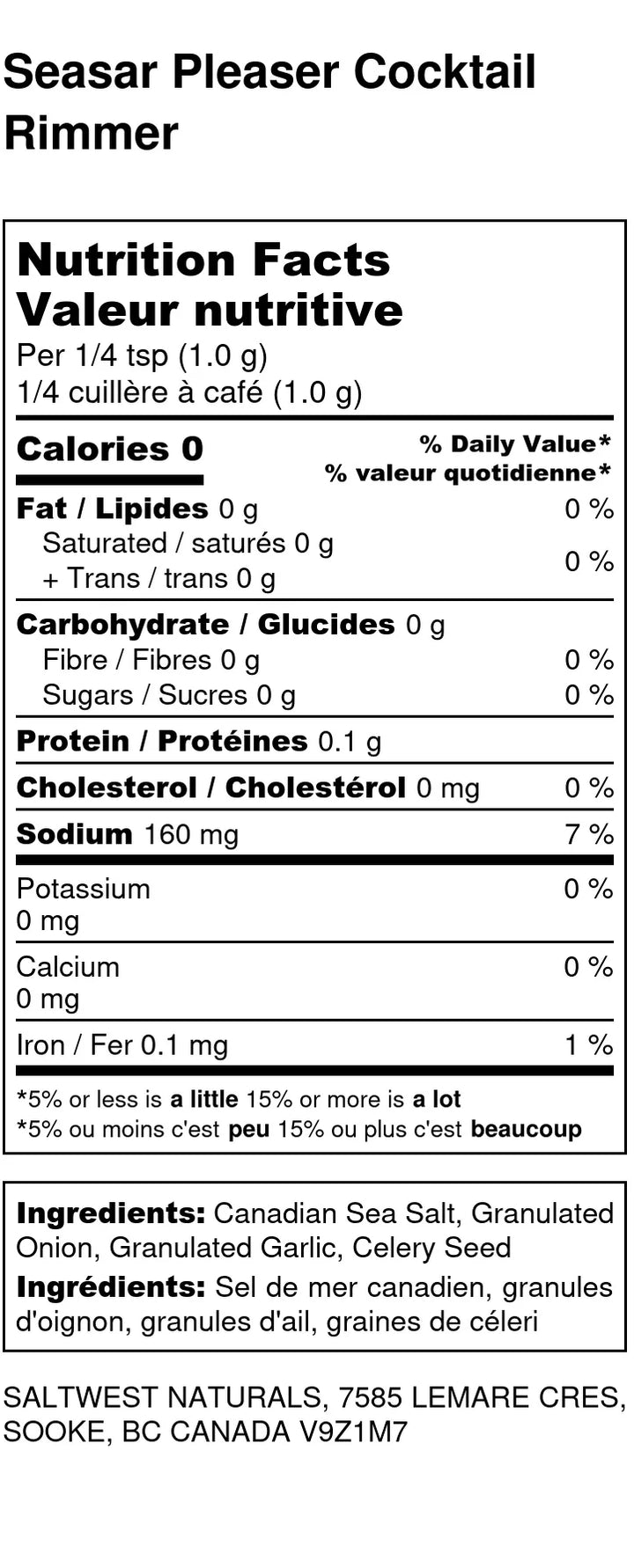 Seasar Pleaser Cocktail Rimmer