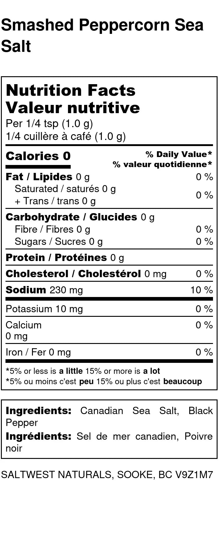 Smashed Peppercorn & Sea Salt
