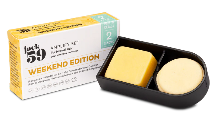 Weekend Edition Travel Set | Shampoo Bar + Conditioner Bar