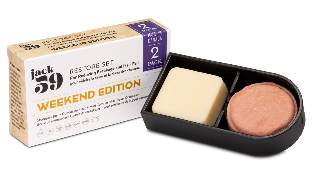 Weekend Edition Travel Set | Shampoo Bar + Conditioner Bar