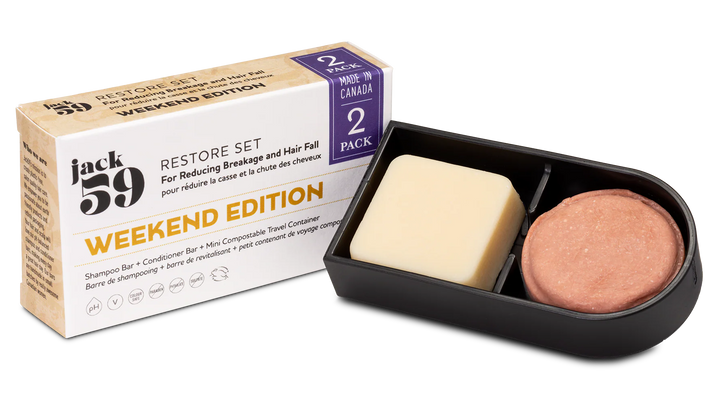 Weekend Edition Travel Set | Shampoo Bar + Conditioner Bar