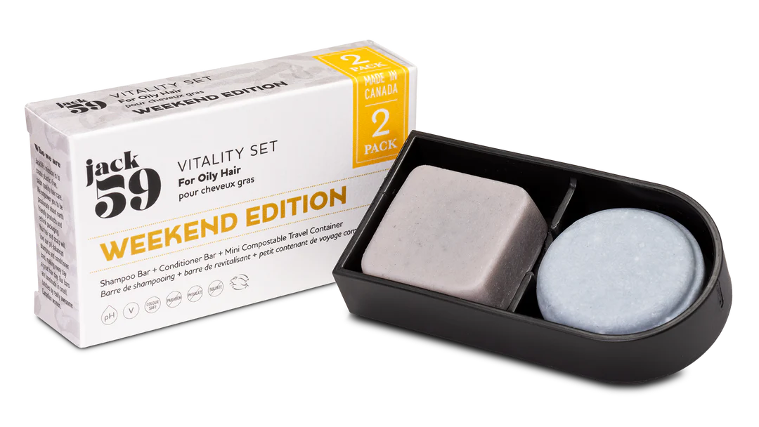 Weekend Edition Travel Set | Shampoo Bar + Conditioner Bar