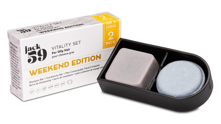 Weekend Edition Travel Set | Shampoo Bar + Conditioner Bar