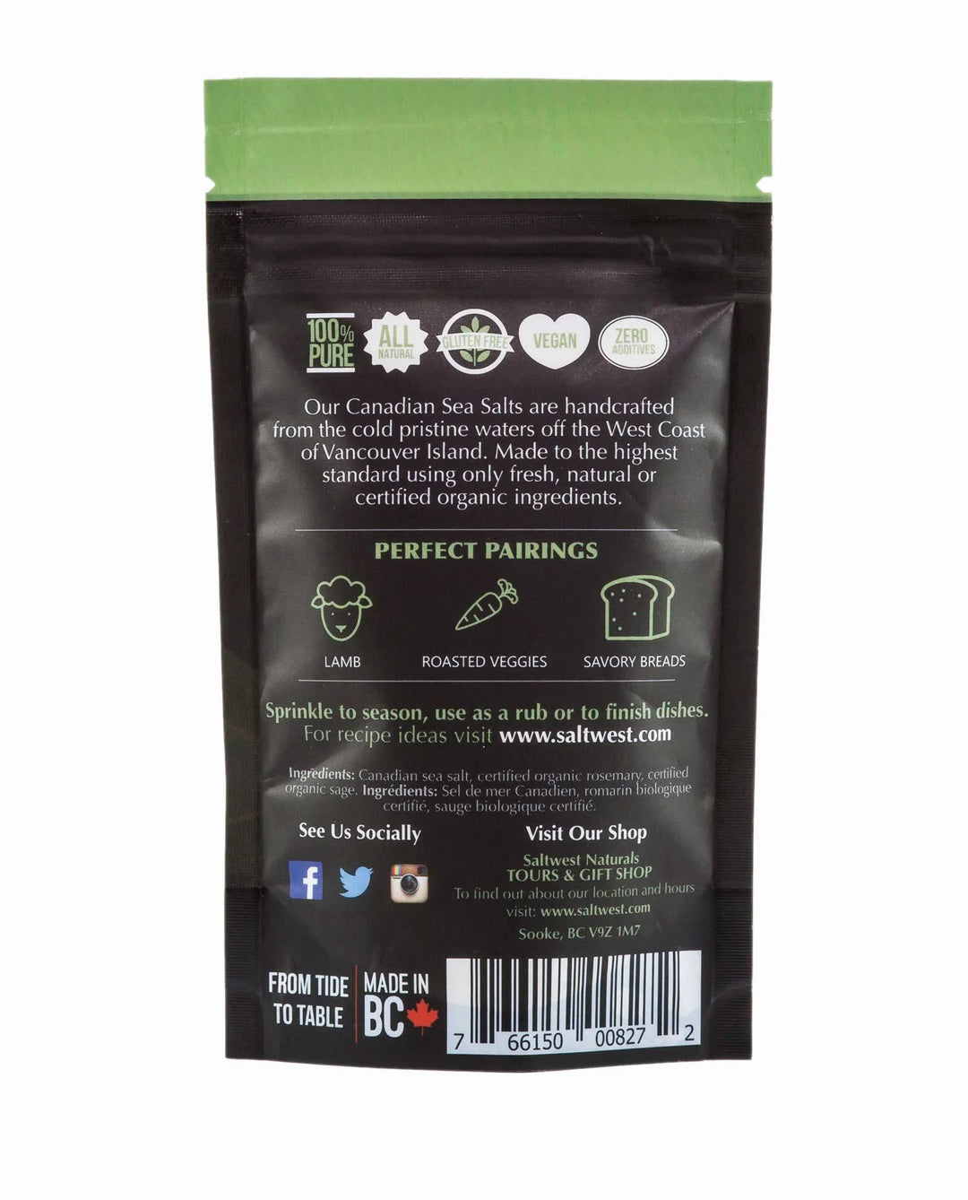 Rosemary Sage Infused Sea Salt